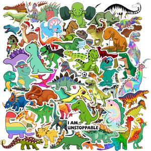 100PCS Dinosaur Stickers, Cute Waterproof Cartoon Stickers for Kids, for Stationery, Luggage, Teaching Rewards