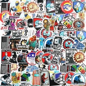 100 Pieces Welding Stickers Hard Hat Stickers Welding Stickers Decals, Tool Box Stickers Funny Stickers for Helmet Welding Construction Worker Lineman Oilfield Electrician Decals